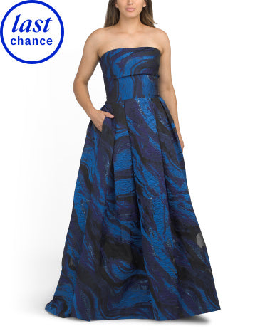 TADASHI SHOJI Mərmərlə Tərəfləri Açıq Geyim