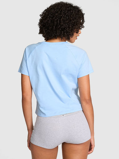 PINK Pambıq Raglan Yuxu Köynəyi