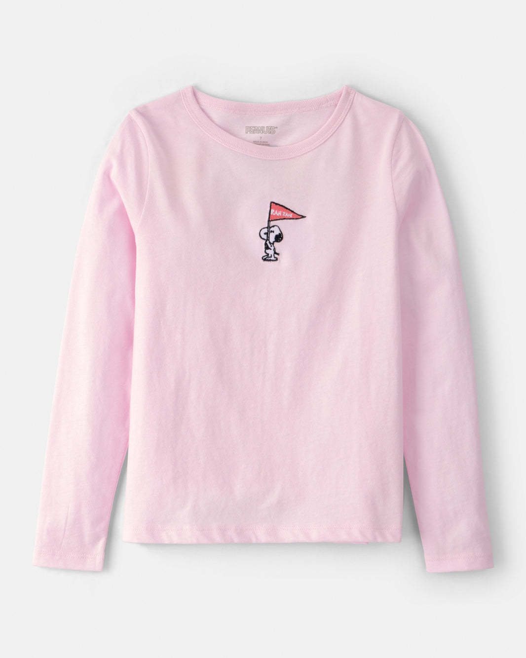 OshKosh B'gosh Qız Peanuts Snoopy Uzun Kollu Bluzka - Çəhrayı