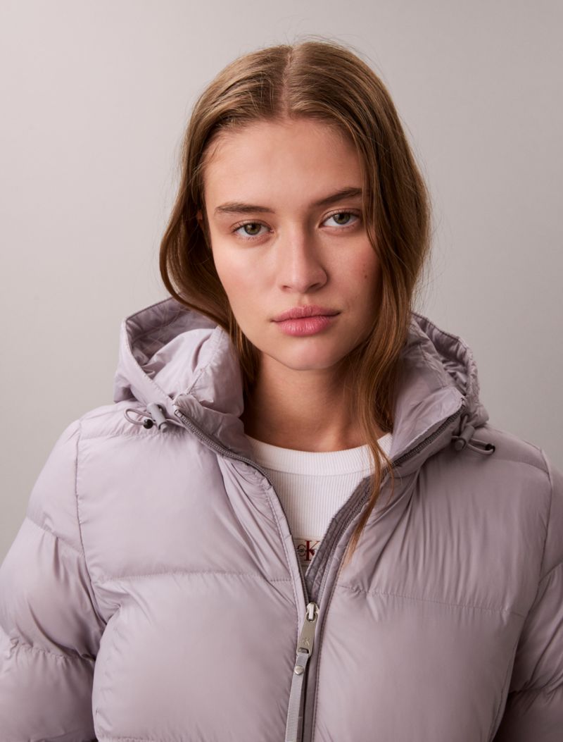 Calvin Klein Slim Puffer Jacket Dar Uyğun Dolğun Gödəkçə