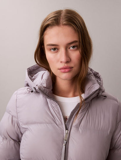Calvin Klein Slim Puffer Jacket Dar Uyğun Dolğun Gödəkçə