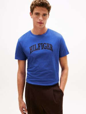 Tommy Hilfiger Hilfiger Arch Logo T-Shirt, Göz Kamaştırıcı Mavi YoxYox