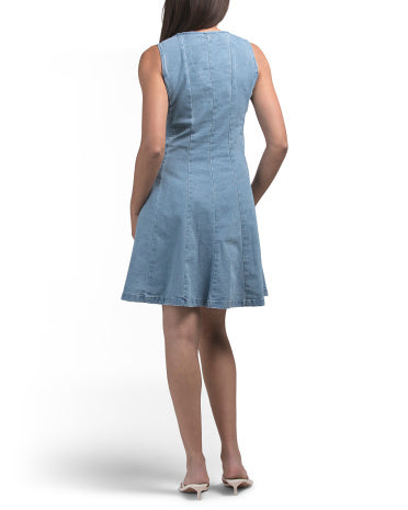 JANE &amp; DELANCEY Super Stretch Denim Ağır 漂白 Yıkama Mini Geyim