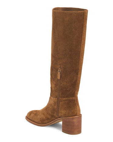 STUART WEITZMAN Made In Spain Suede Finn Çəkmələri