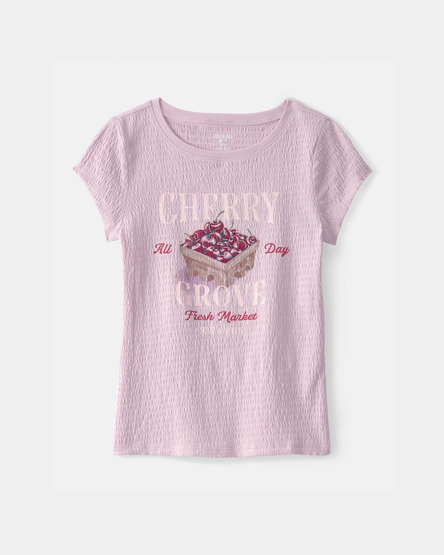 OshKosh B'gosh Qız Çiləsi Büzgülü Bluzka - Bənövşəyi