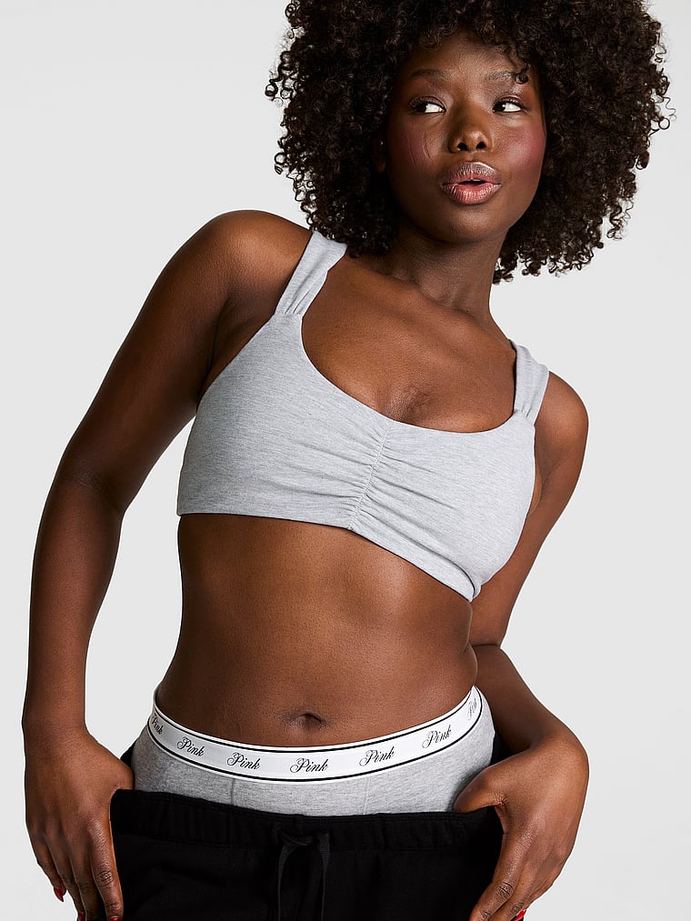 PINK All-Day Cotton™ Qırışlı Lüks Büstiyer