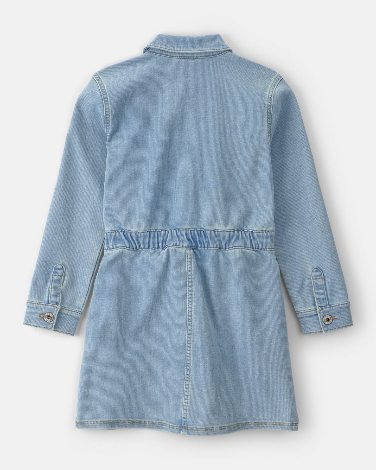 OshKosh B'gosh Qız Düymə İlə Uzun Səviyyəli Denim Geyim - Mavi