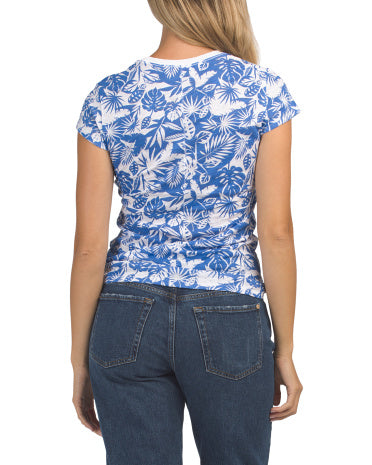 Pima Cotton Paradise Ringer Tee