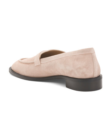 STUART WEITZMAN İspaniyada İmalatı Süet Palmer Şık Loafer Ayaqqabısı