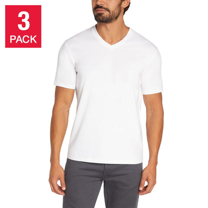 Banana Republic Kişi V-Boyunlu Köynək, 3-Pack, Ağ, XX-Large