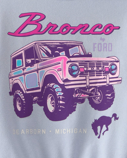 OshKosh B'gosh Qız Ford Bronco Fransız Trikotaj Hoodie - Mavi
