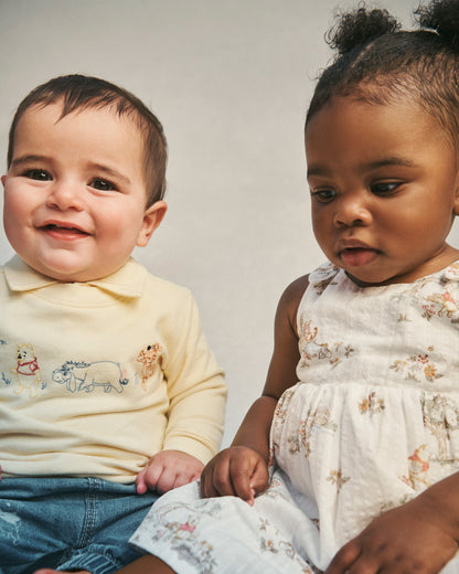 OshKosh B'gosh Körpə Disney© Winnie the Pooh Denim Şalvarı - Orta Yuyuş