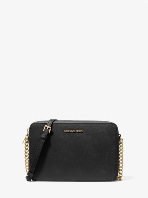Michael Kors Jet Set Large Saffiano Dəri Çapraz Çantası