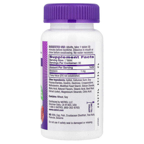 Natrol Melatonin Tez Əriyen Ciyelek 1 Mq 90 Tablet YoxYox