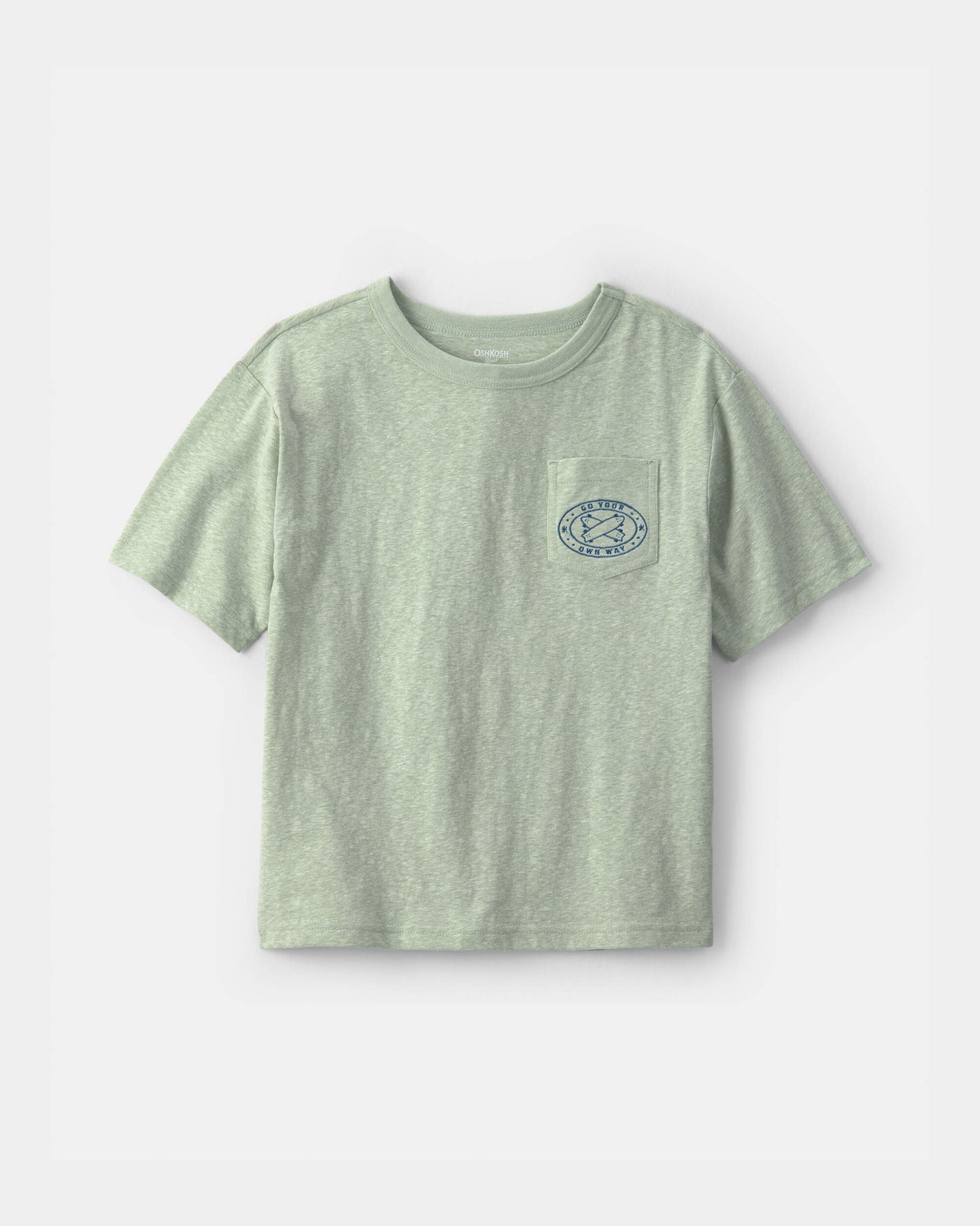 OshKosh B'gosh Oğlan 'Go Your Own Way' Sörf Qrafik Köynəyi - Yaşıl