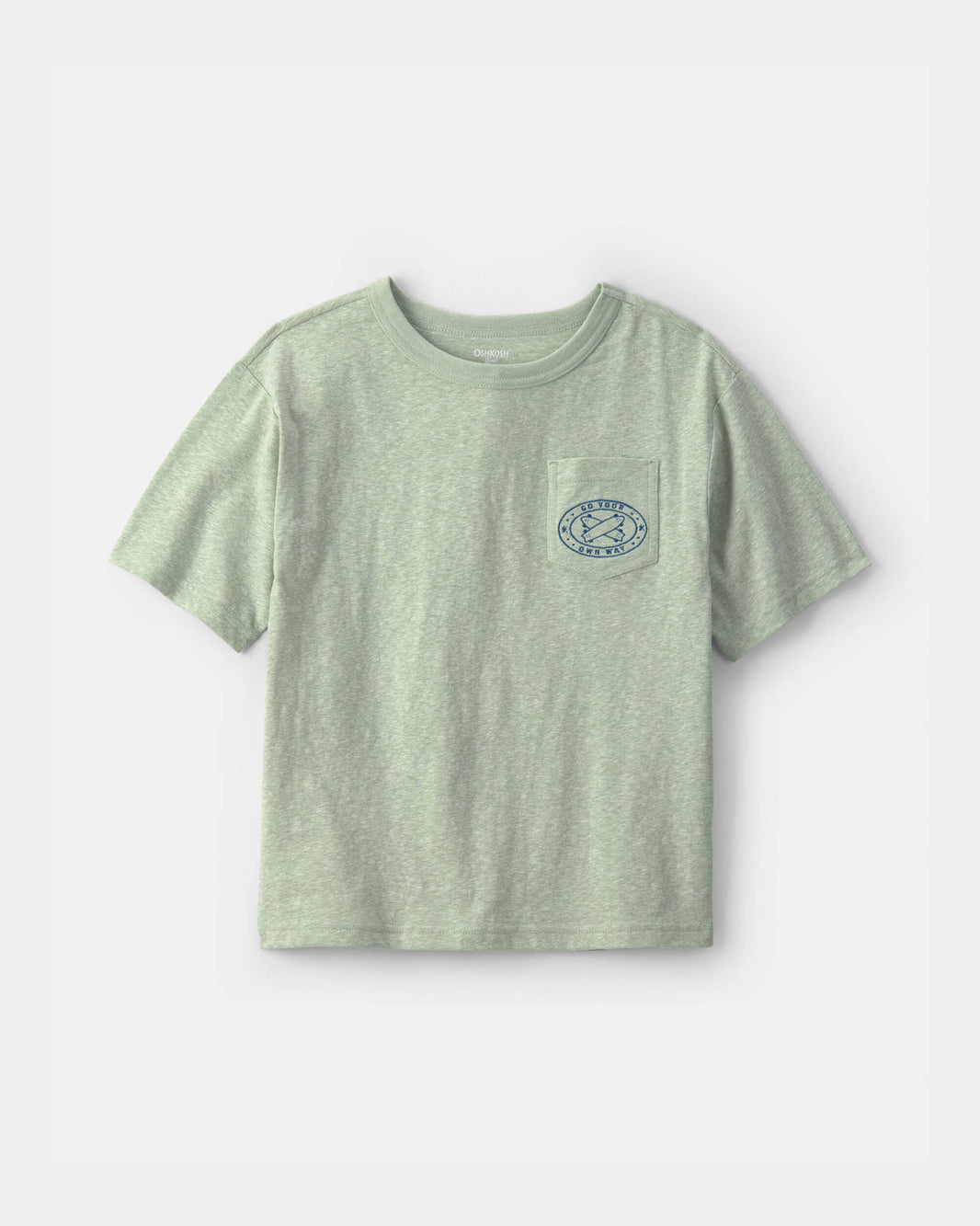 OshKosh B'gosh Oğlan 'Go Your Own Way' Sörf Qrafik Köynəyi - Yaşıl