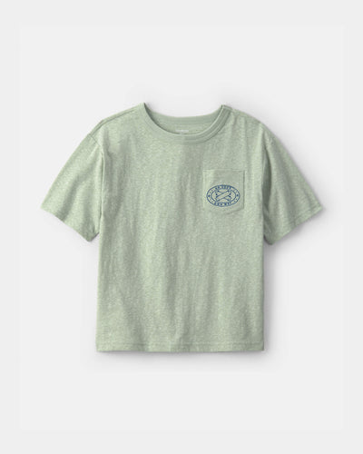 OshKosh B'gosh Oğlan 'Go Your Own Way' Sörf Qrafik Köynəyi - Yaşıl