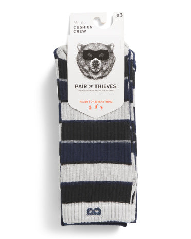 PAIR OF THIEVES 3pk Hər Şeyə Hazır Yastıqlı Crew Çorap