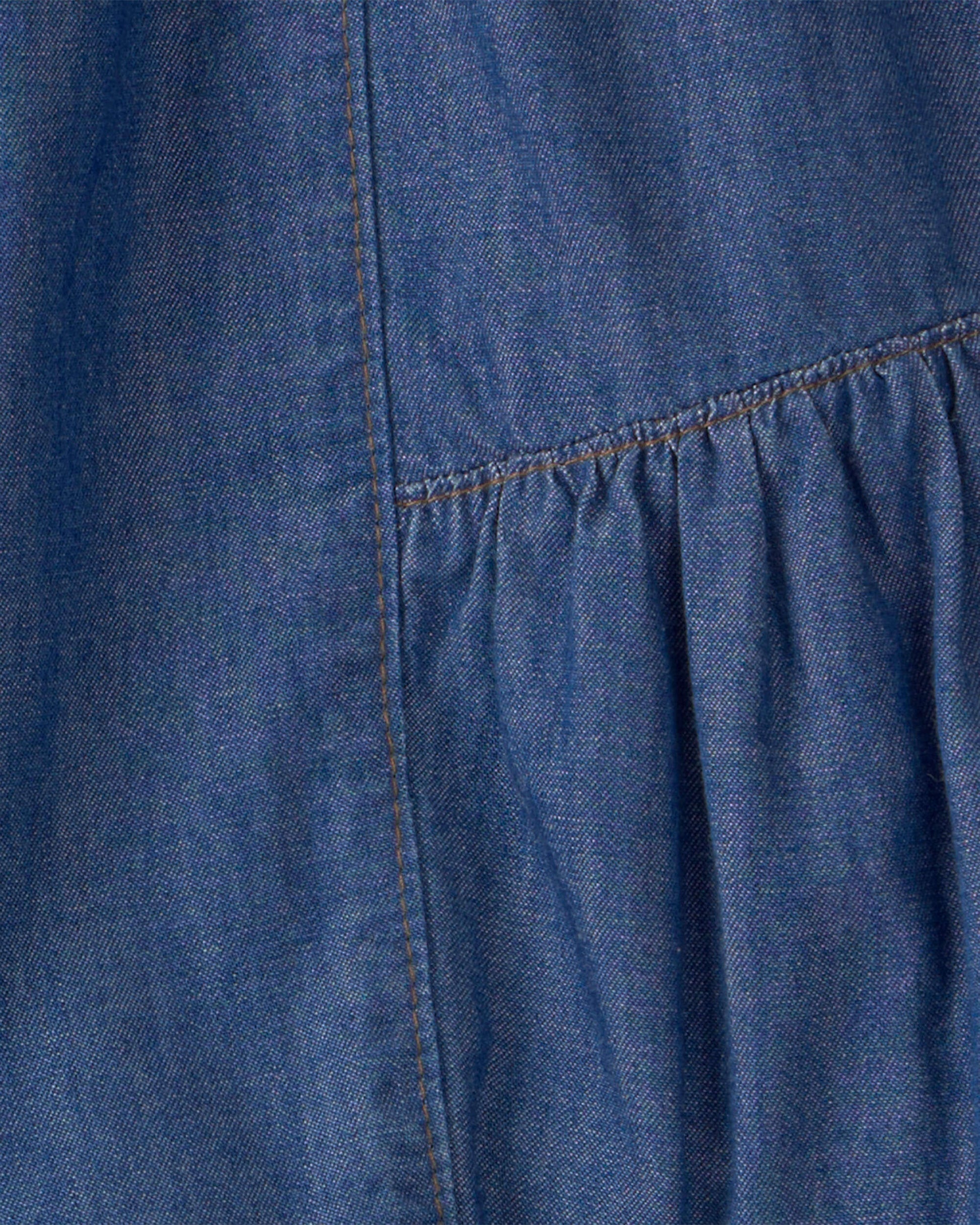 OshKosh B'gosh Qız Çəmbrey Etek - Tünd Yuyma YoxYox