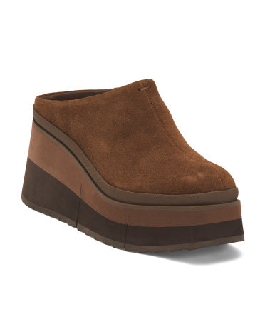 NAKED FEET Suede Coach Platform Çəkmə