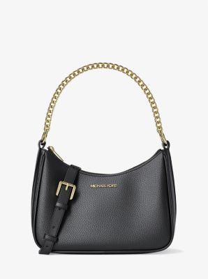 Michael Kors Jet Set Large Pebbled Leather Convertible Crossbody Bag