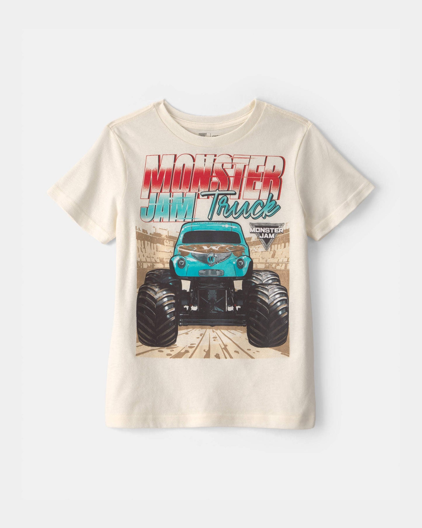 Carter's Oğlan Monster Truck Qrafiki Köynəyi - Krem