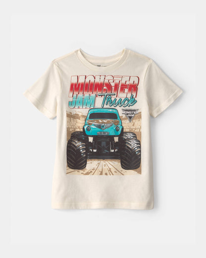 Carter's Oğlan Monster Truck Qrafiki Köynəyi - Krem