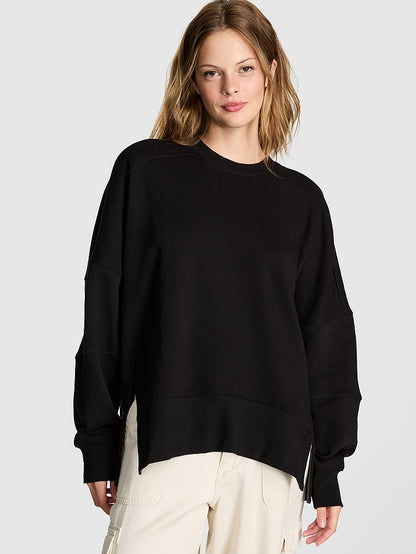 PINK Campus Fleece™ Tunic Crew Sweatshirt