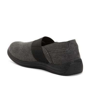 DREW SHOES Wide Canvas Posy Slip On Ayaqqabısı