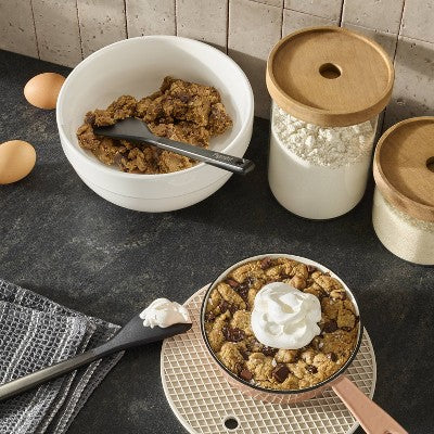 Figmint 2 Ədəd Mini Spatula Seti Qara Mat - Paslanmayan Polad Bişirmə Qabları Ləvazimatları