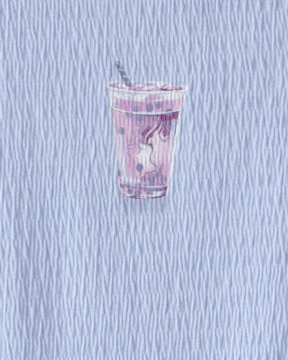 Carter's Qız Boba Çayı Büzgülü Bluzka - Mavi