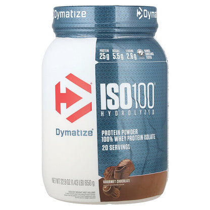 Dymatize Iso100 Hidrolizə Edilmiş 100% Süd Zəlalı Protein İzolatı Gurme Şokolad 650g