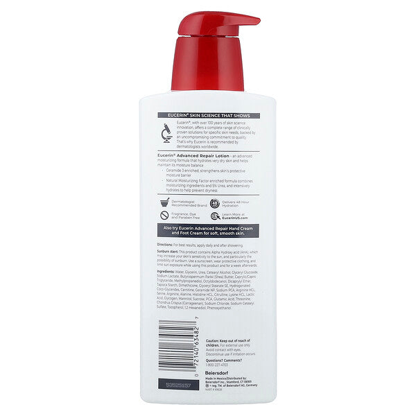 Eucerin Advanced Repair Lotion Quru və Çox Quru Dəri üçün 500ml