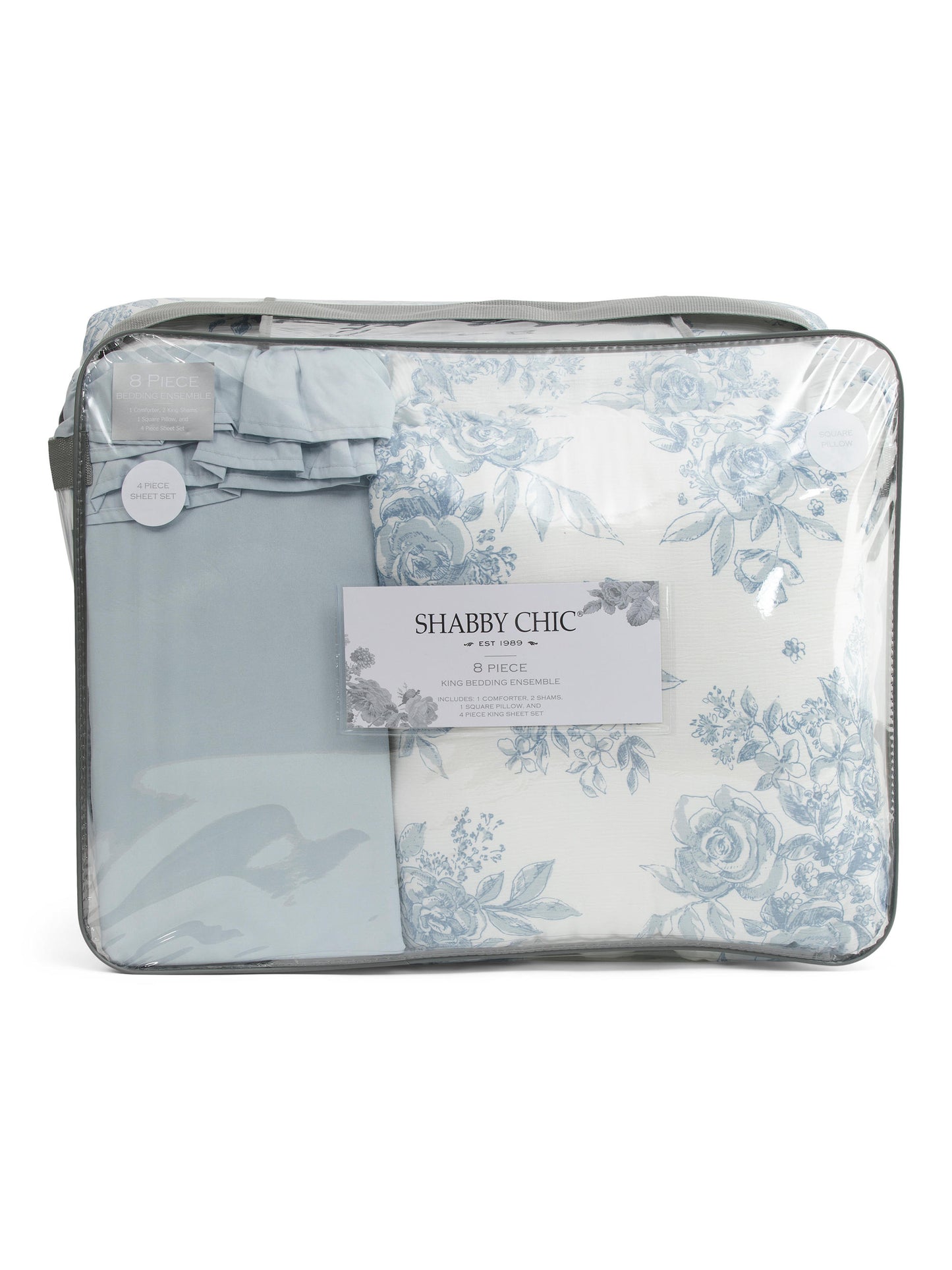 SHABBY CHIC Çiçəkli Toile Yorğan Dəsti