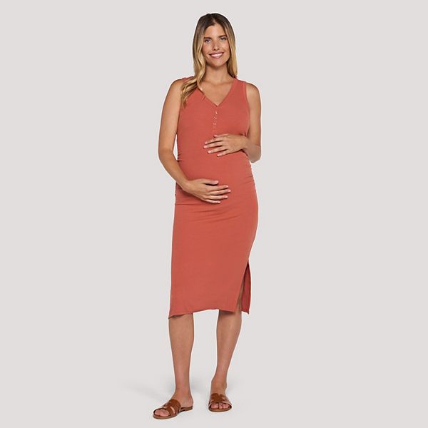 Motherhood® Henley Tank Midi Geyim