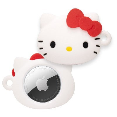 Hamee Apple AirTag üçün Sanrio Personajları ilə Silikon Qoruyucu Qapaq - Hello Kitty