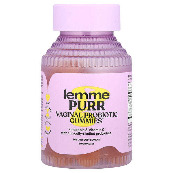 Lemme Purr Vaginal Probiotic Gummies Ananas 60 Gummies YoxYox