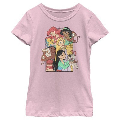 Qız Disney Princess Pets Köhnəlmiş Köynəyi - Açıq Çəhrayı - Kiçik