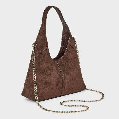 Universal Thread Mini Slouchy Chain Çanta - Qəhvəyi