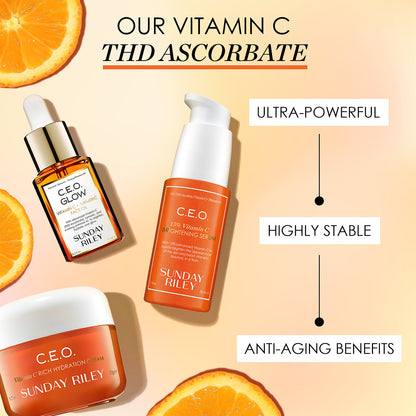Sunday Riley C.E.O. Vitamin C Parlaqlıq Zəngin Nəmləndirici Krem
