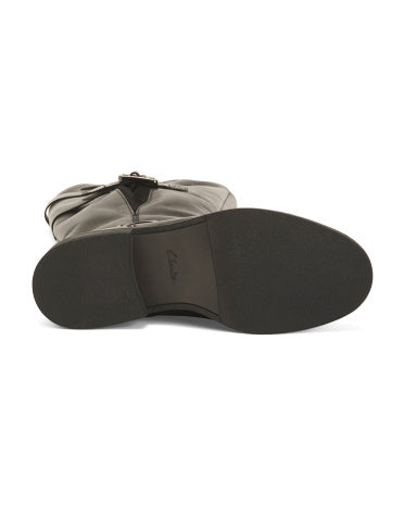 CLARKS Geniş Dəri Cologne Up Tall Rahat Çəkmə