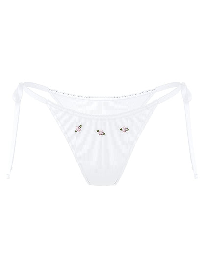 PINK Rosemary Itsy Rib Bikini Şortı