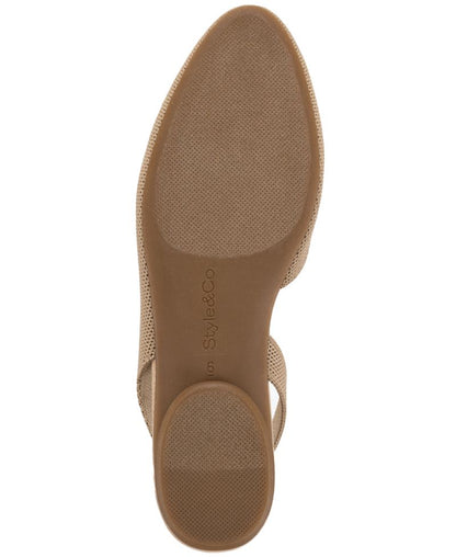 Style &amp; Co Qadın Tovaaa Slingback Düz Ayaqqabısı
