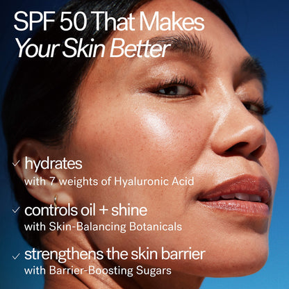 ILIA Günəş Serumu Mineral Günəş Kremi SPF 50 8 Saatlıq Yağ Kontrolü ilə