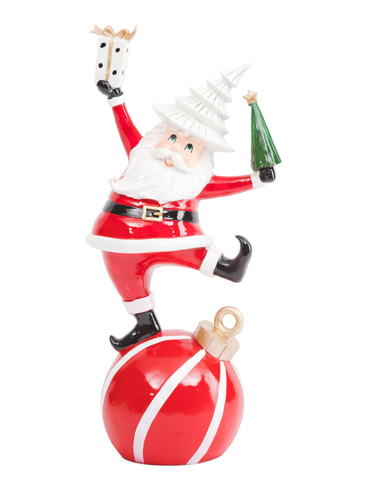 MARTHA STEWART 18in Santa On Ornament Decor