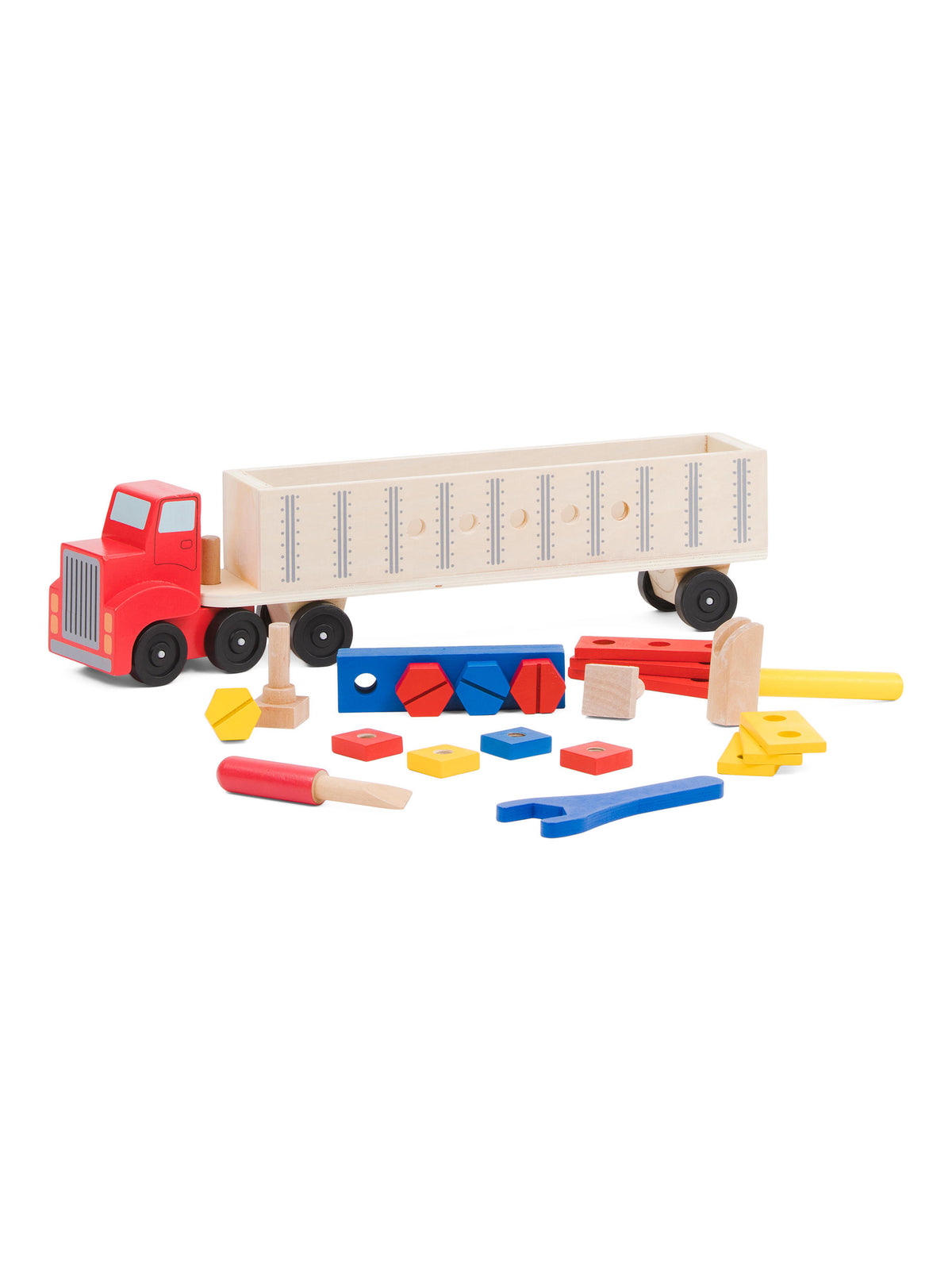 MELISSA & DOUG Big Rig Truck Wooden Building Set