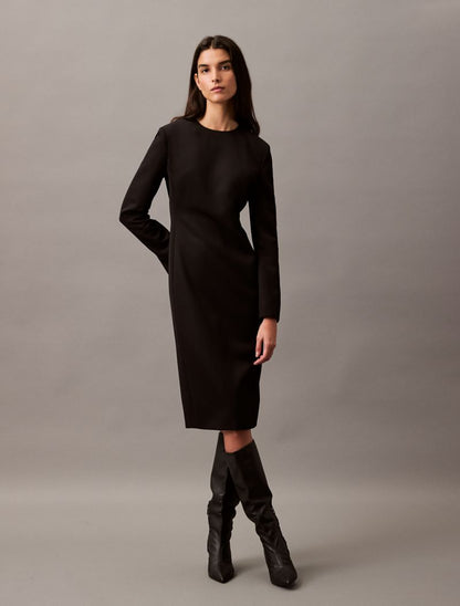 Calvin Klein Krep Midi Geyim