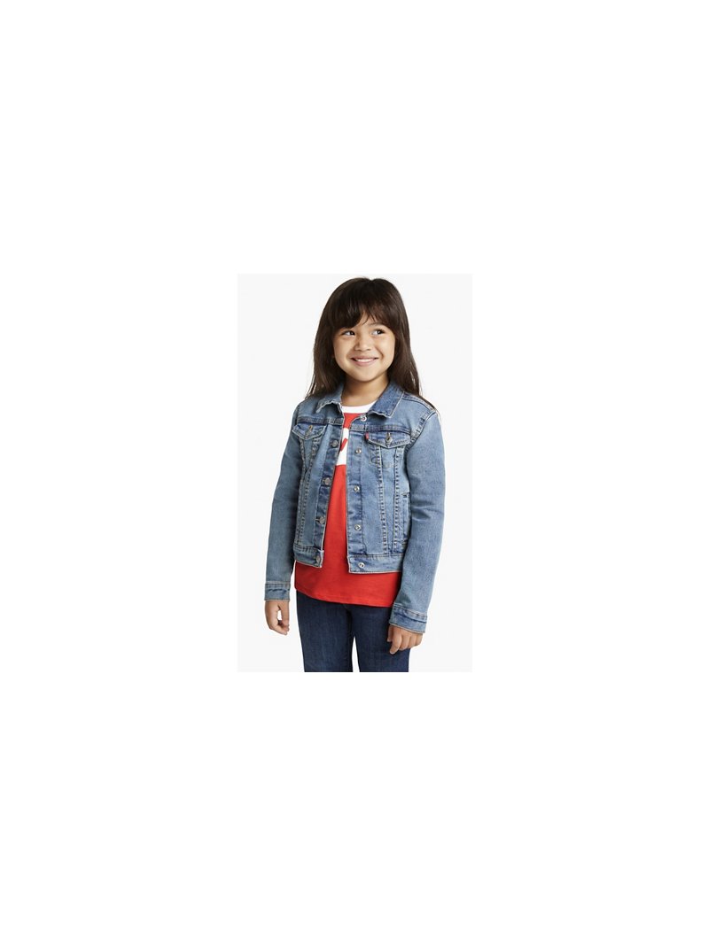 Levis Trucker Gödəkçə Kiçik Qızlar 4-6X