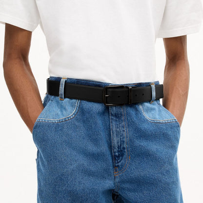 Coach Qoşqulu Toqqu Ölçüyə Uyğun Tərs Tərəfli Kəmər, 38 Mm