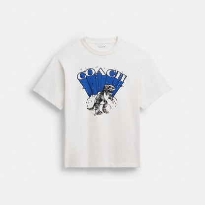 Coach T-Rex Rahat Təbii Pambıq T-Köynəyi